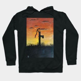 Water Pump at Sunset Hoodie